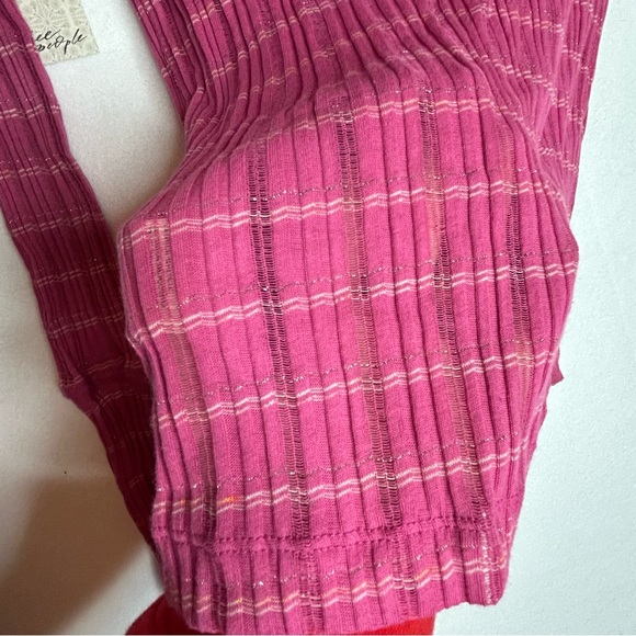 NWT Free People Pink Long Sleeve Shirt
Big cuff collar
sz XS
Stretch - Picture 6 of 8